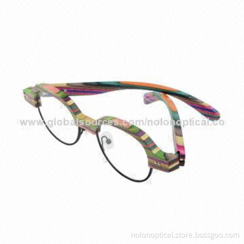 Lamination Color Wooden Eye Glasses, OEM/ODM Orders Welcomed